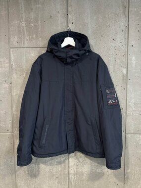 Paul & Shark Men’s Hooded Waterproof Jacket – Navy Blue – Size L